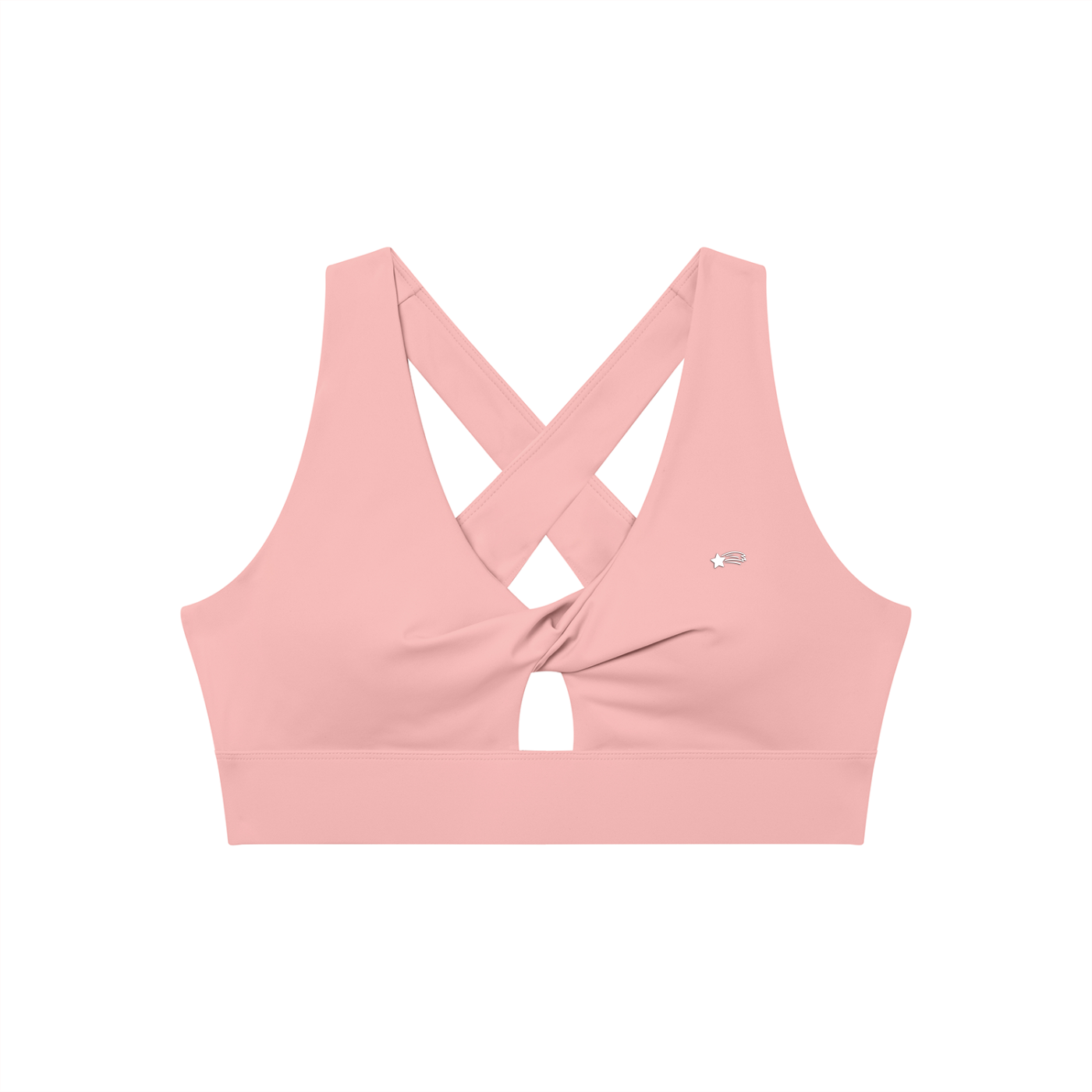MountainStarGalaxy Women's Twist Front V-Neck Sports Bra