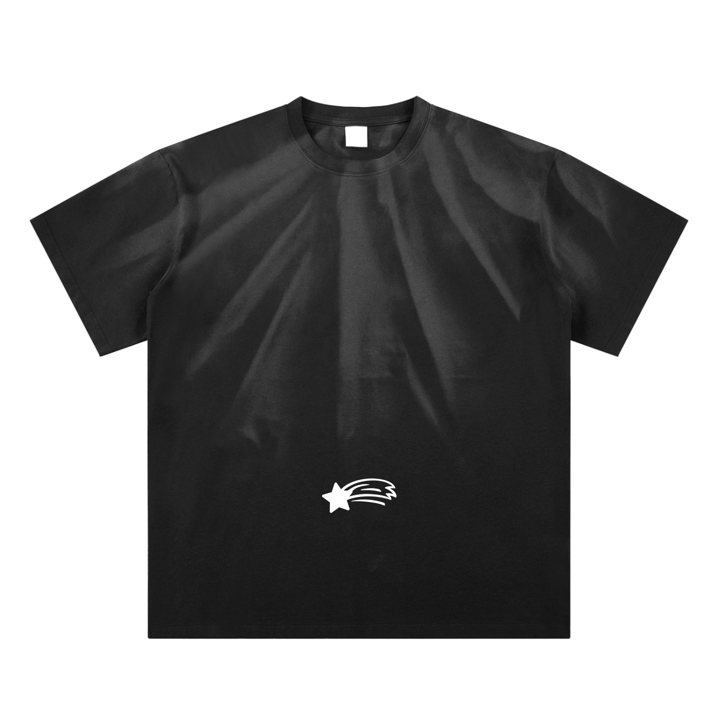 MountainStarGalaxy Unisex Hand-Scrunched Sun Fade Shirt Black