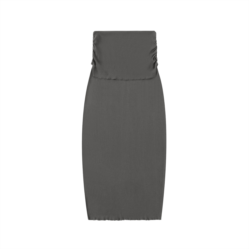 MountainStarGalaxy Women’s Dyed Washed Straight Hip-Hugging Slim Maxi Skirt