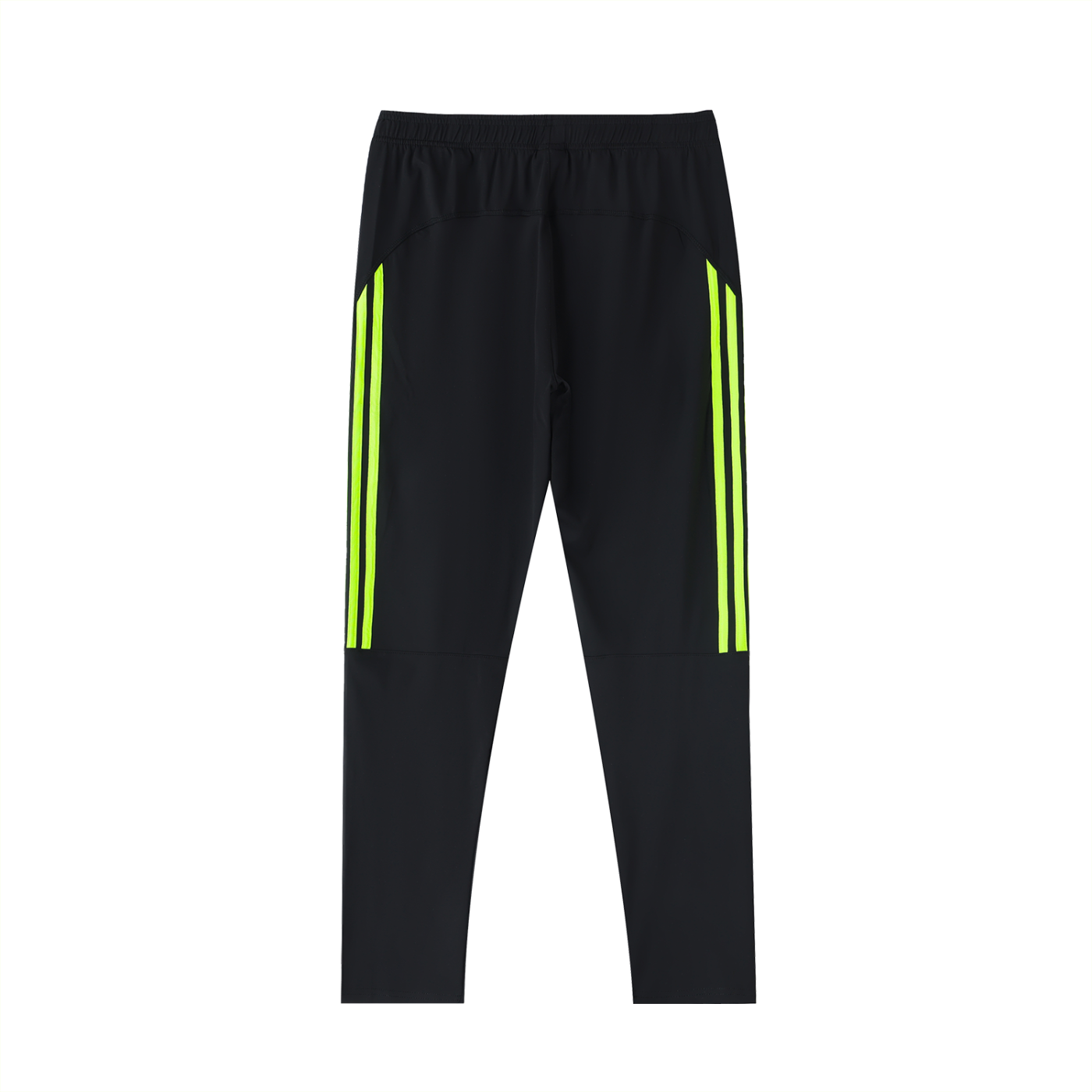 MountainStarGalaxy Unisex Side Stripe Running Pants Lemon Green with Black
