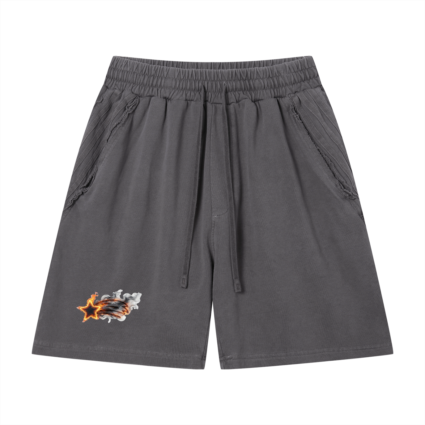 MountainStarGalaxy Vintage Wash Raw Edge Shorts