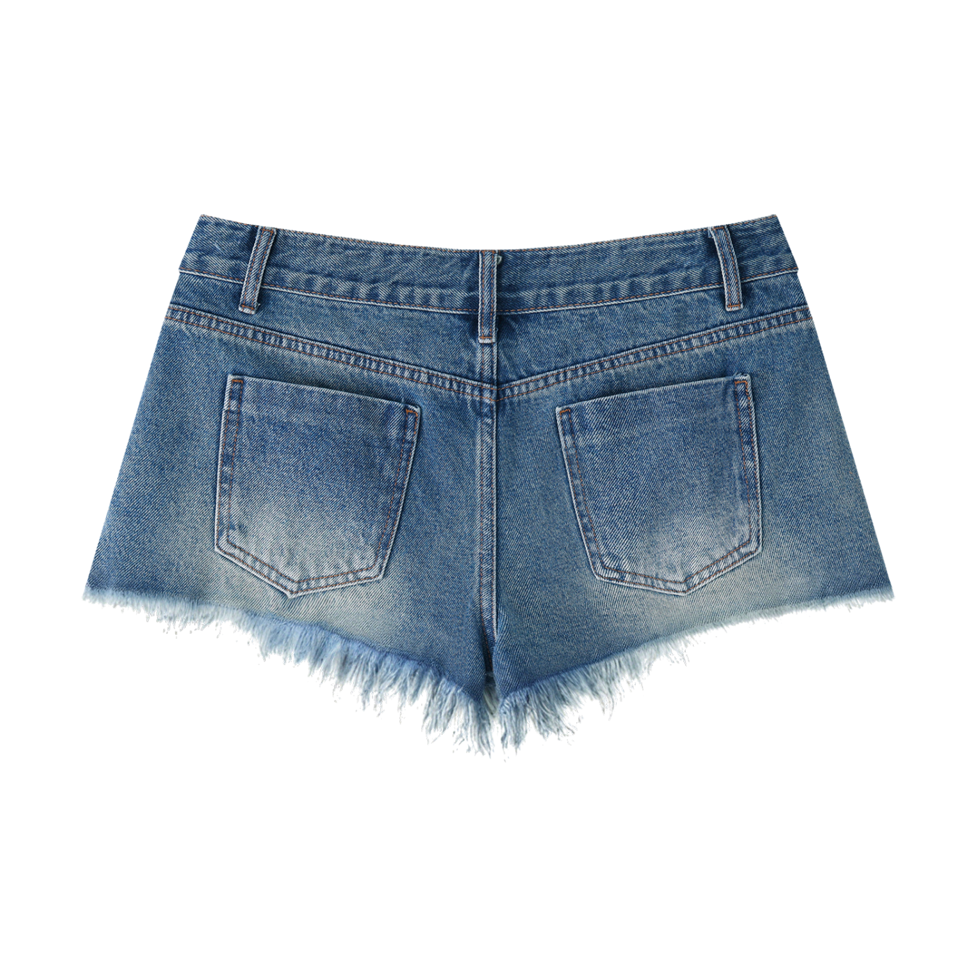 MountainStarGalaxy Women's Vintage Wash Raw Hem Denim Shorts