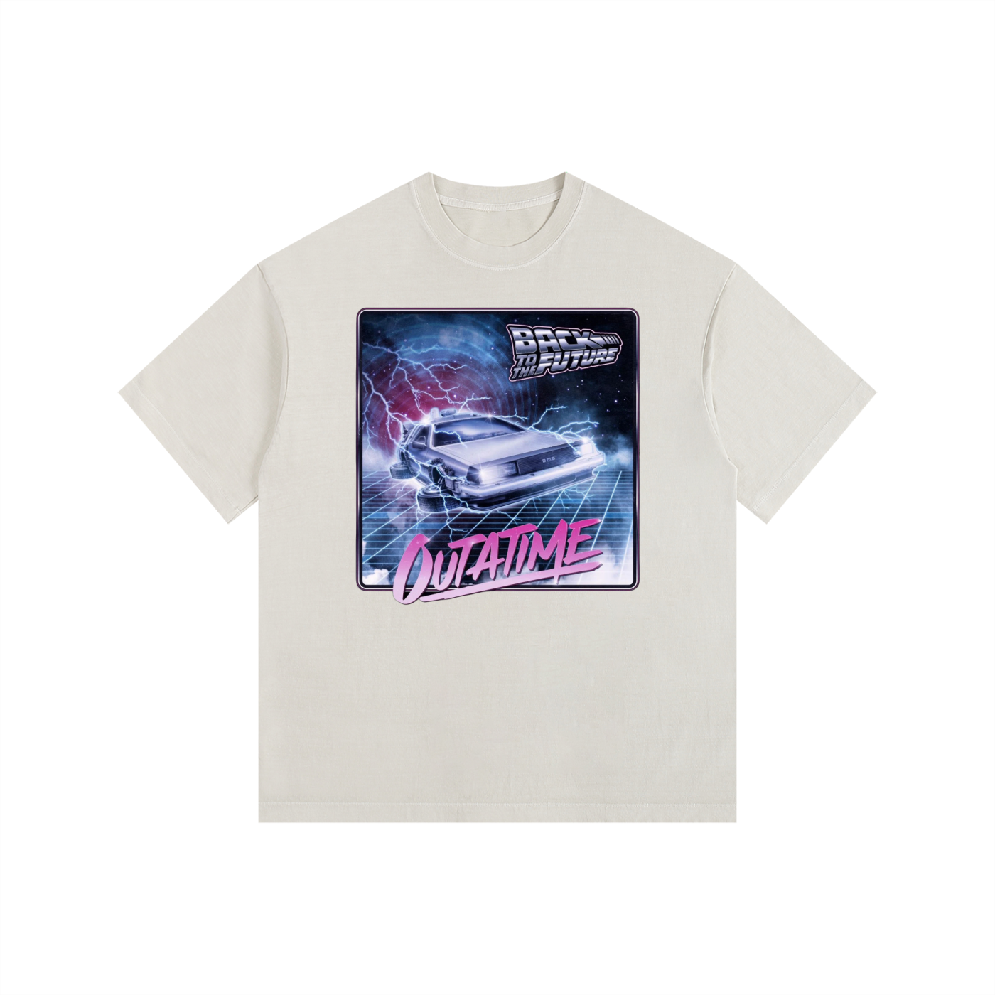 MountainStarGalaxy Unisex Vintage Washed Oversized Cotton Shirt Light Apricot