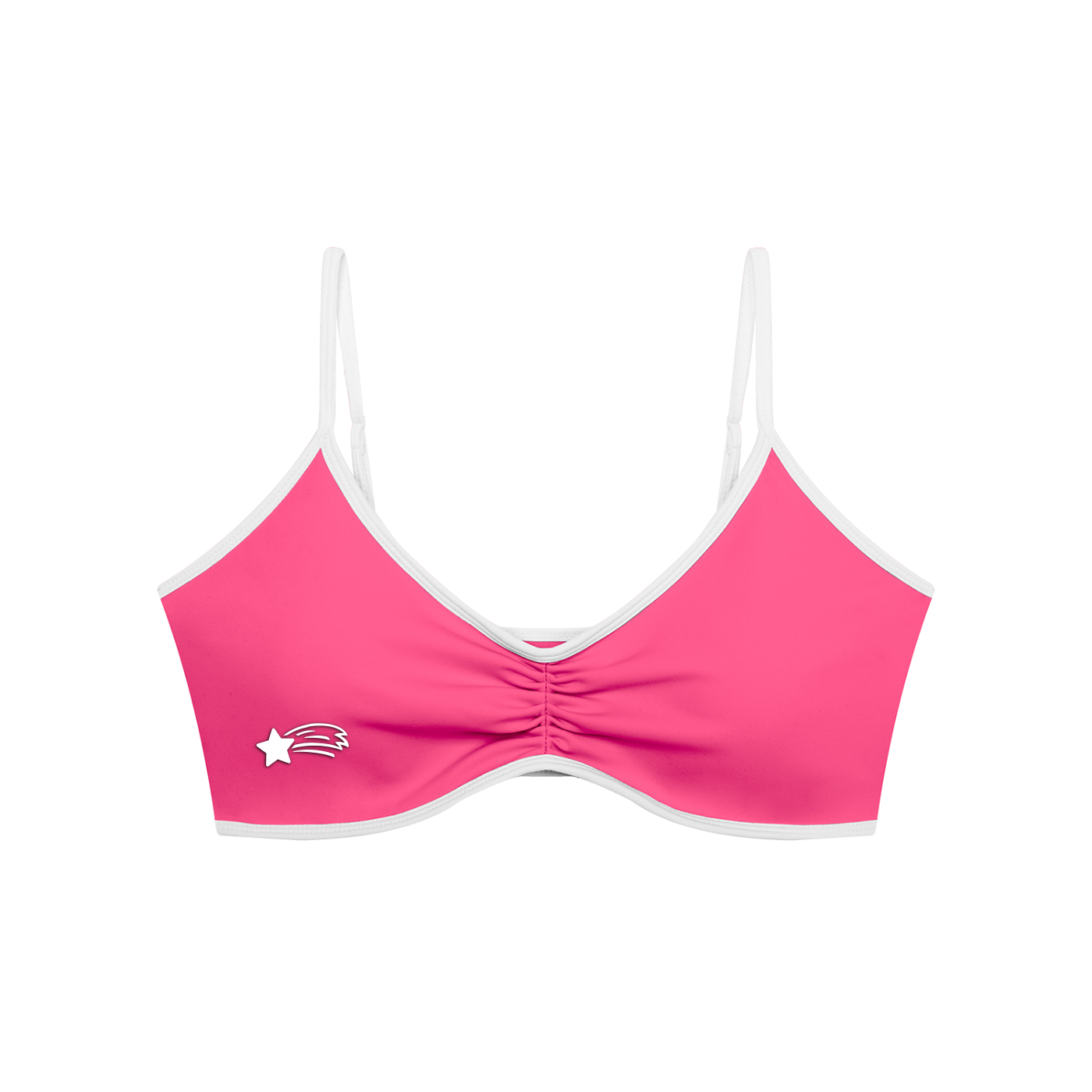 MountainStarGalaxy Women's Color Block Ruched V-Neck Sports Bra