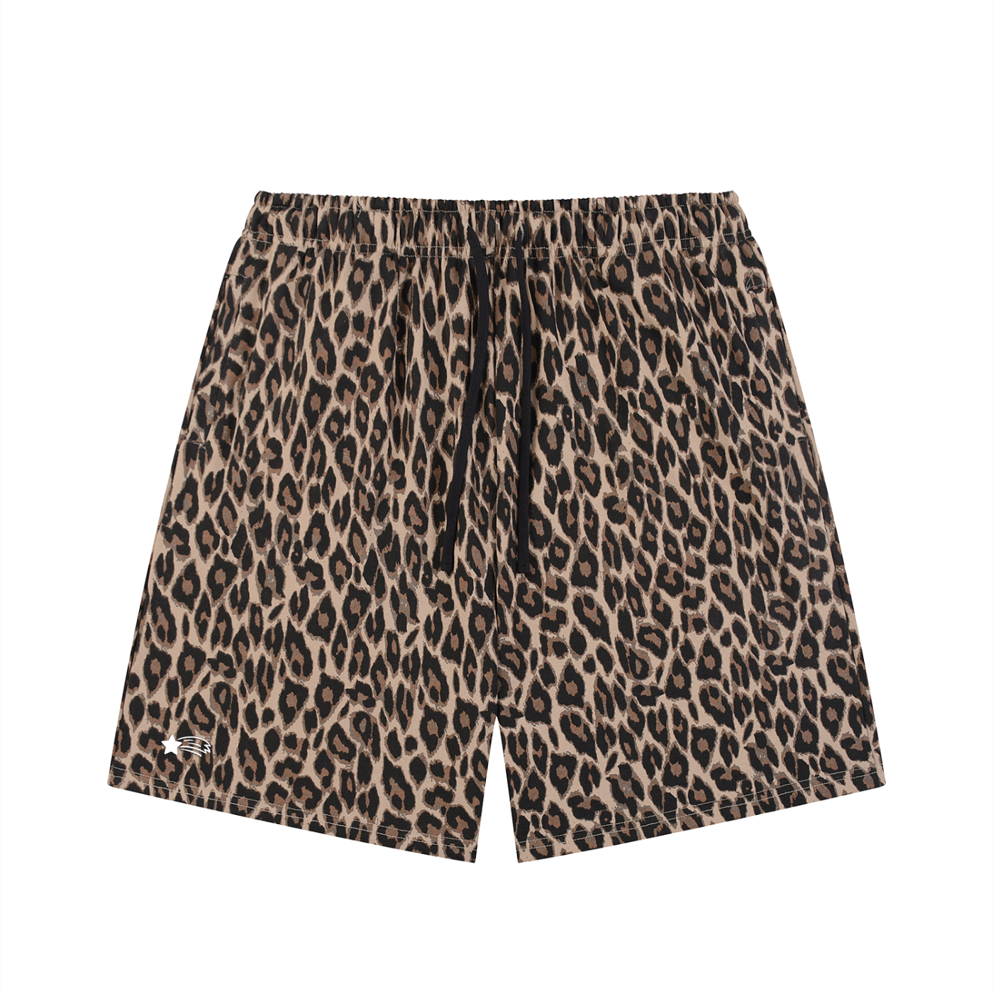 MountainStarGalaxy Unisex Heavyweight Leopard Drawstring Shorts