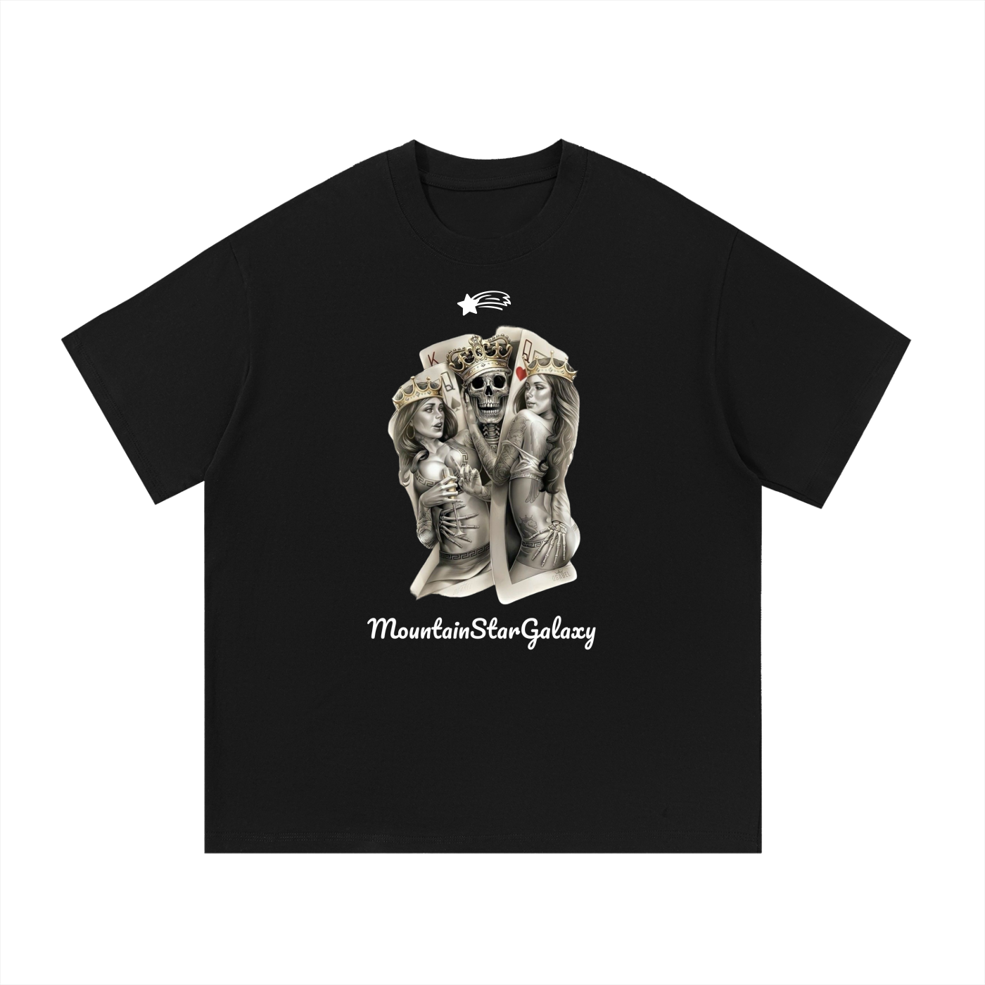 MountainStarGalaxy Unisex Essential Cotton Shirt Black