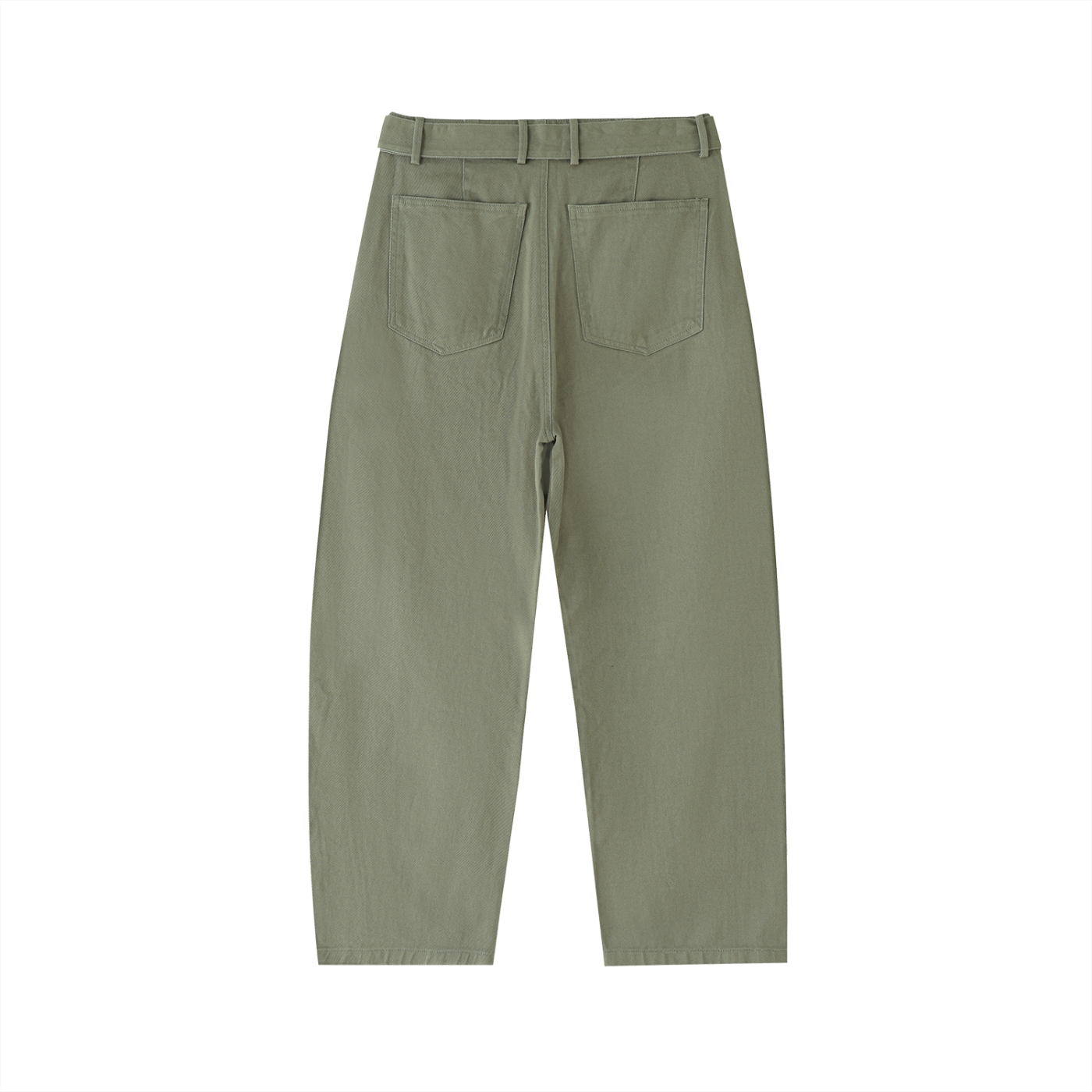 MountainStarGalaxy Women’s Belted Barrel-leg Chino Pants