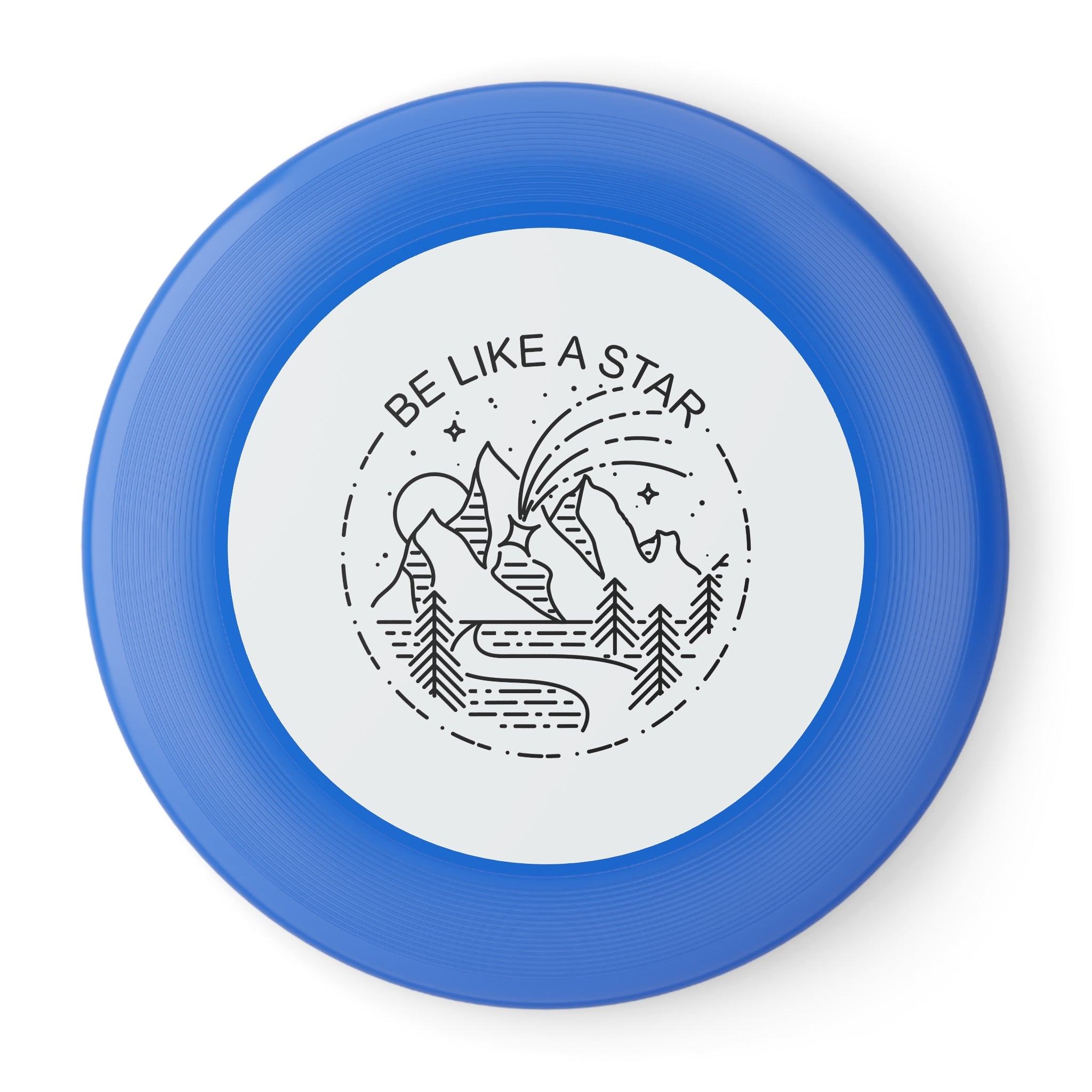 MountainStarGalaxy Frisbee — 'Be Like A Star' Throw Disc Blue 10.9"
