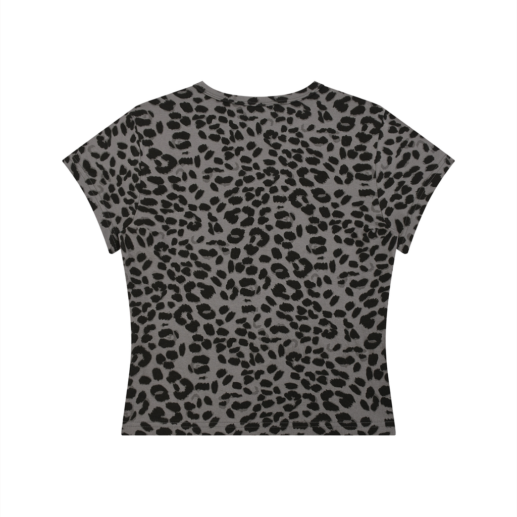 MountainStarGalaxy Women’s Leopard Print Crop T-Shirt