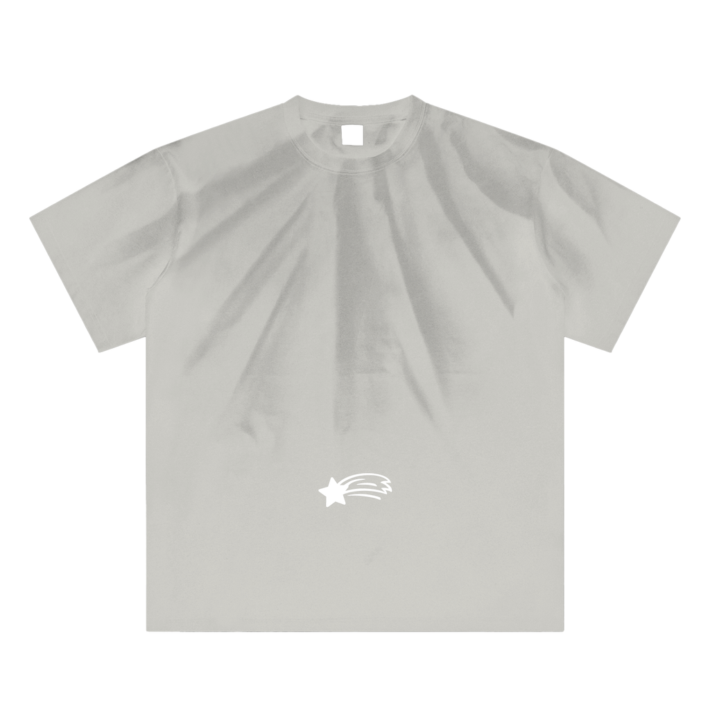 MountainStarGalaxy Unisex Hand-Scrunched Sun Fade Shirt Gray Apricot