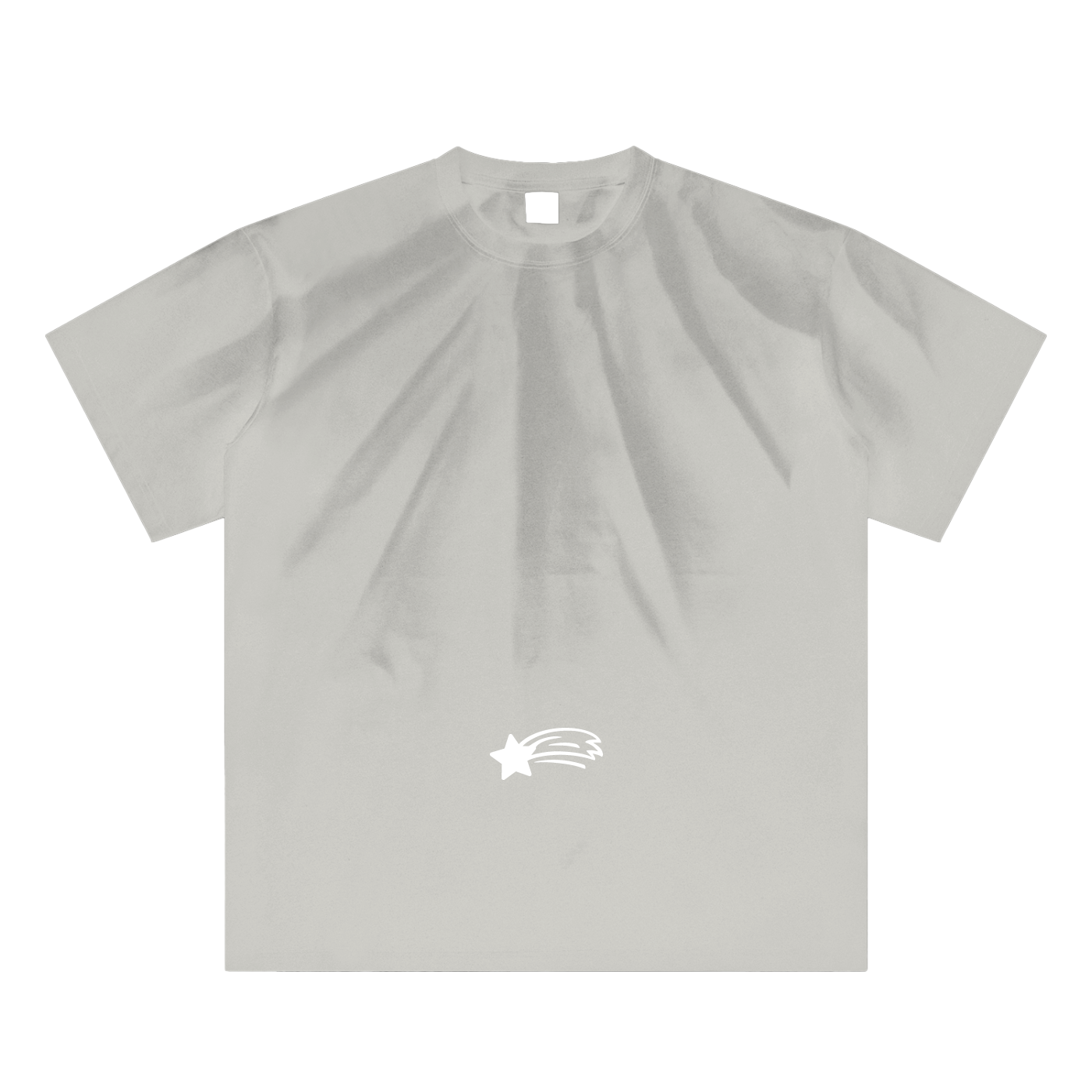 MountainStarGalaxy Unisex Hand-Scrunched Sun Fade Shirt Gray Apricot