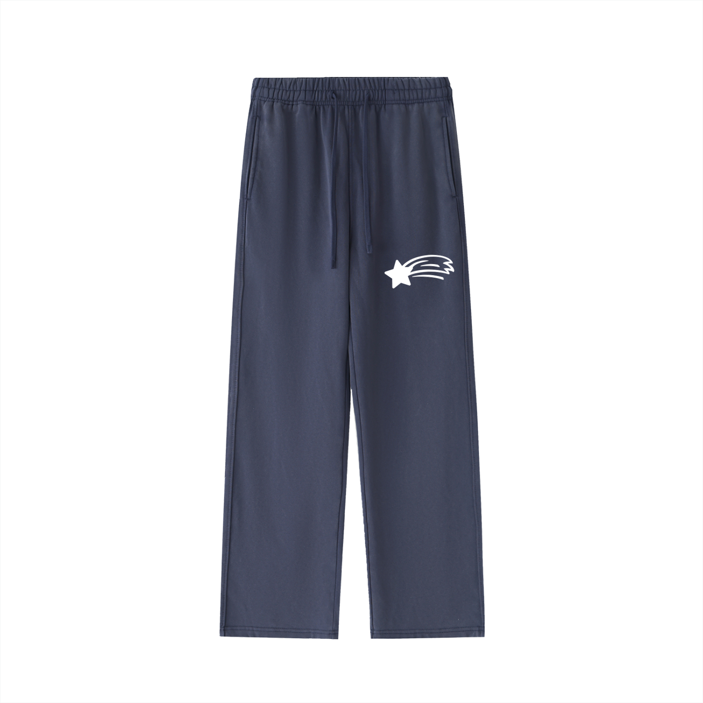 MountainStarGalaxy Unisex Vintage Washed Heavyweight Sweatpants Navy Blue