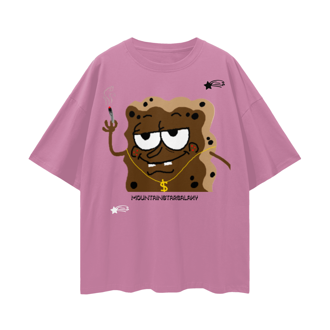 MountainStarGalaxy Unisex Loose Drop Shoulder Shirt Bean Paste Red