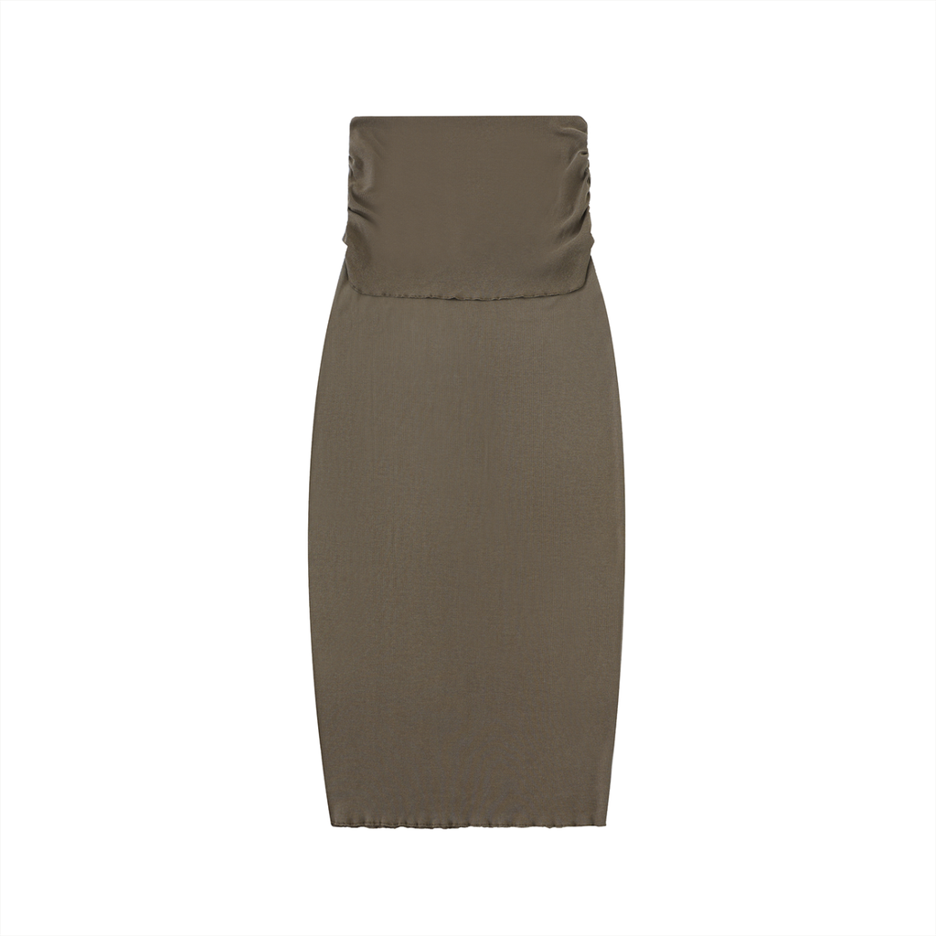 MountainStarGalaxy Women’s Dyed Washed Straight Hip-Hugging Slim Maxi Skirt