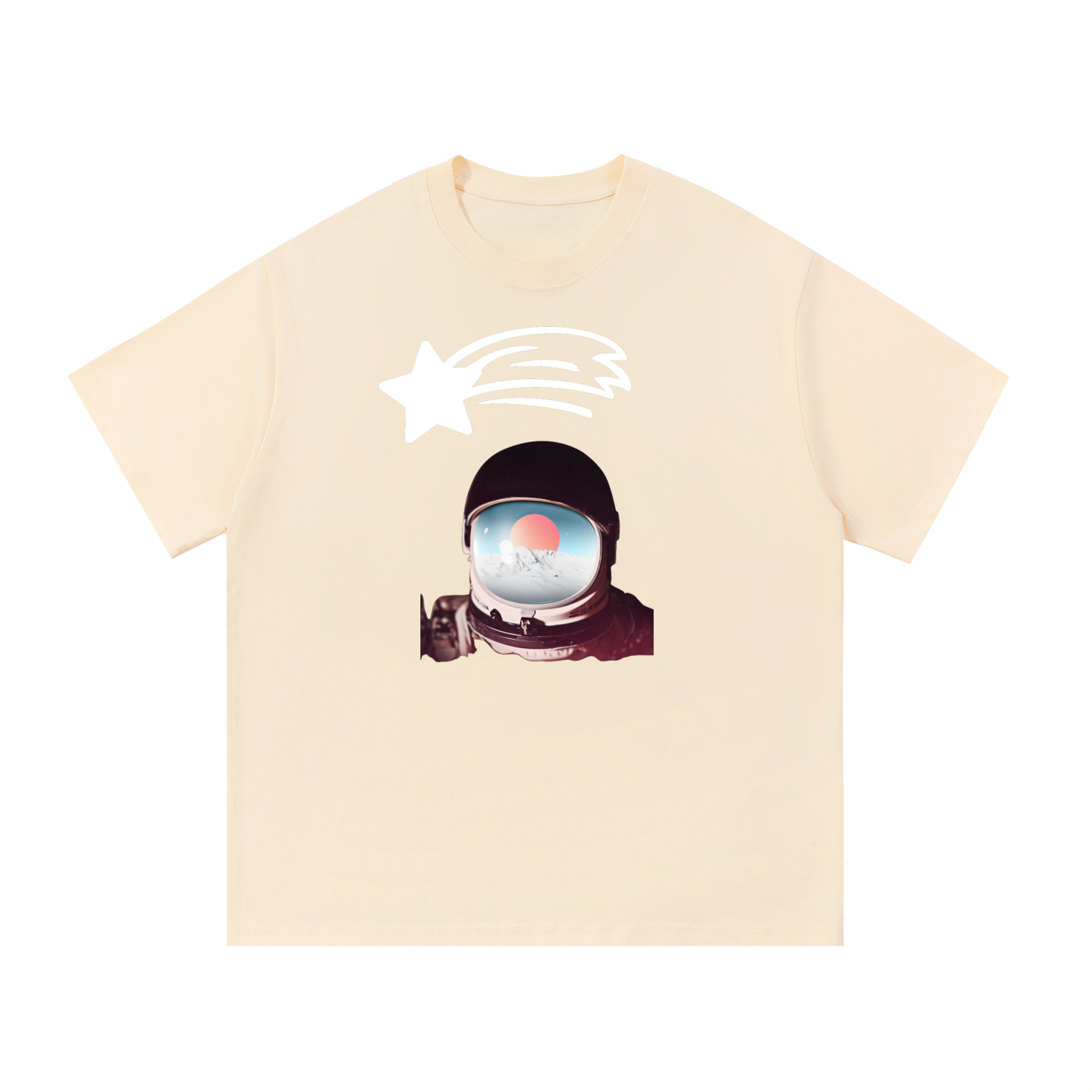 MountainStarGalaxy Unisex Essential Cotton Shirt Apricot
