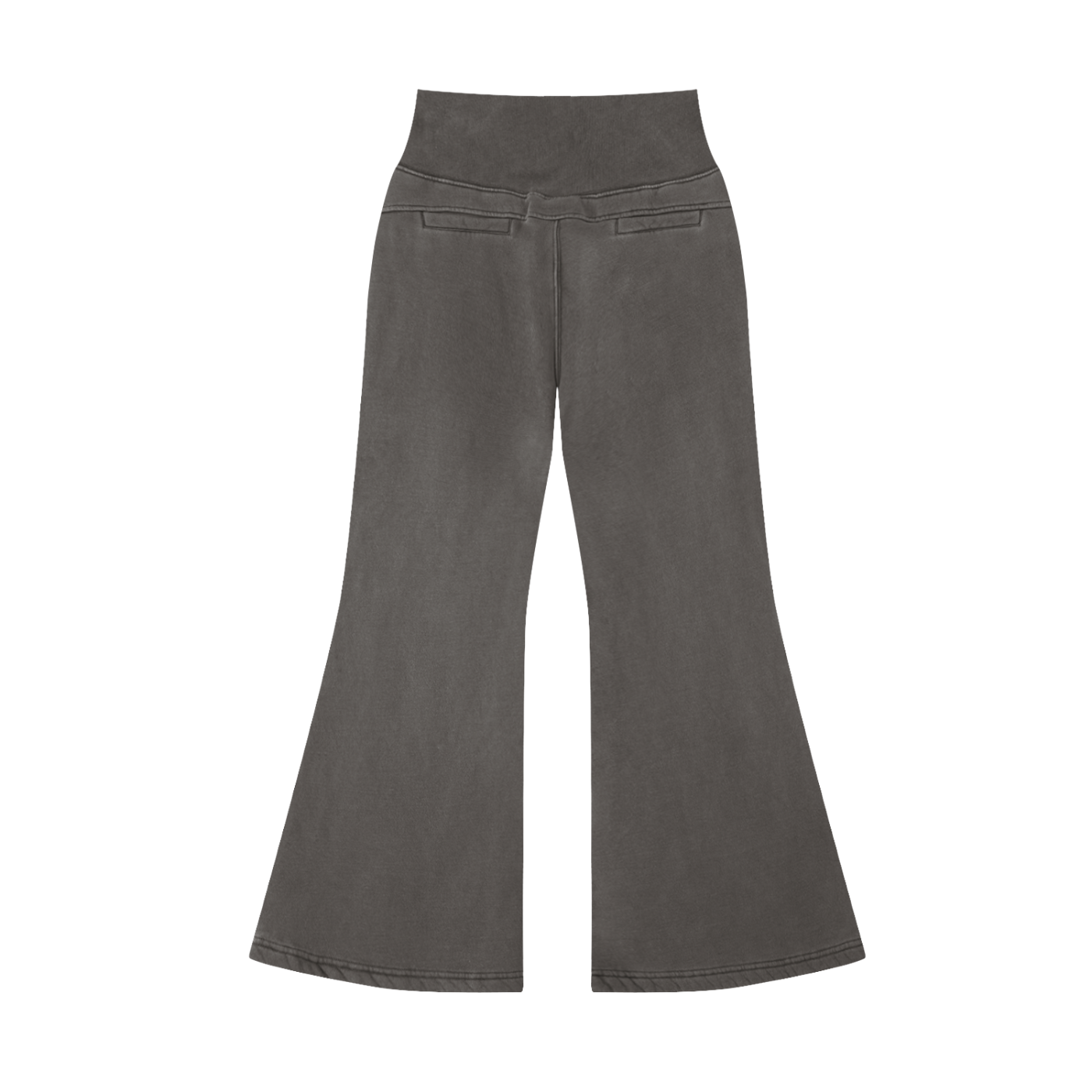 MountainStarGalaxy Women’s Vintage Washed Flared Fleece Pants Dark Gray