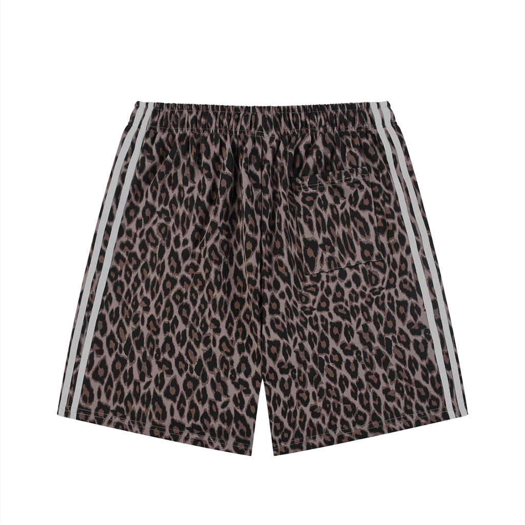 MountainStarGalaxy Unisex Heavyweight Leopard Drawstring Shorts