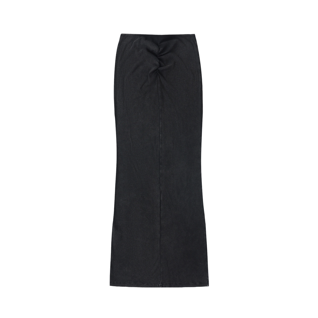 MountainStarGalaxy Women’s Dyed Washed Drawstring Maxi Skirt