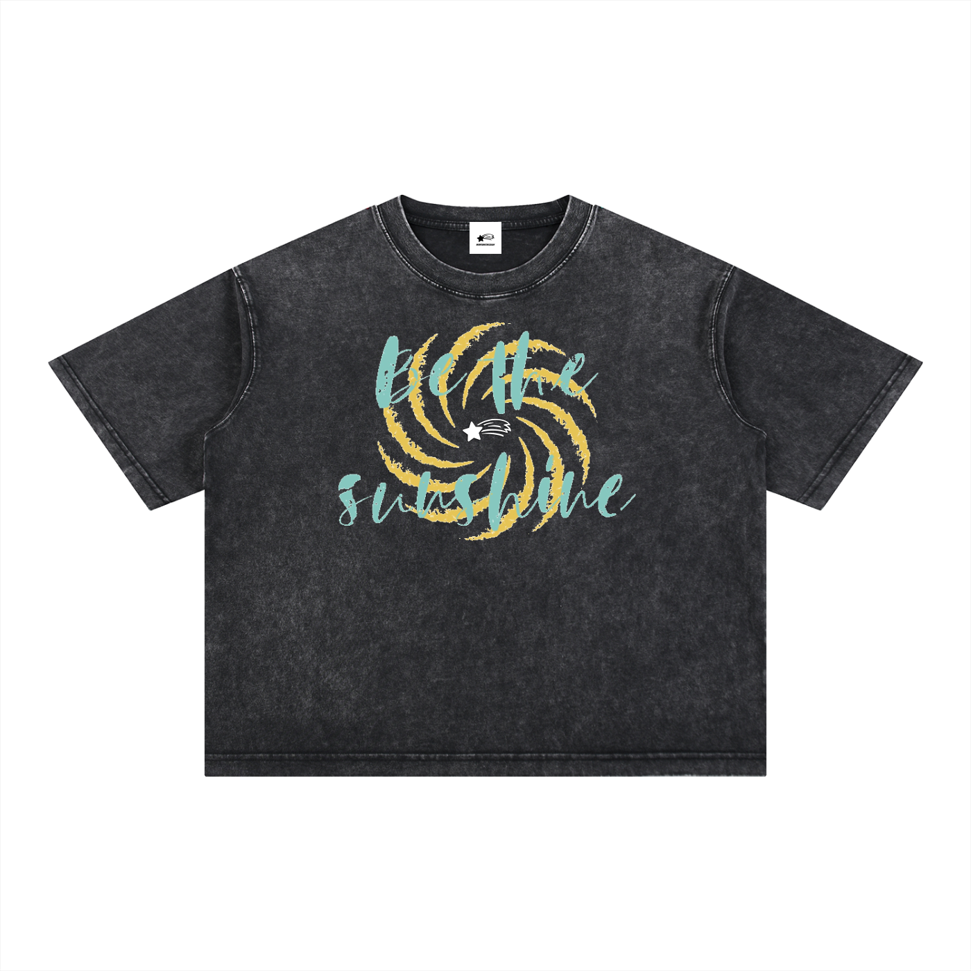 MountainStarGalaxy Unisex Mineral Wash Boxy Cotton T-Shirt