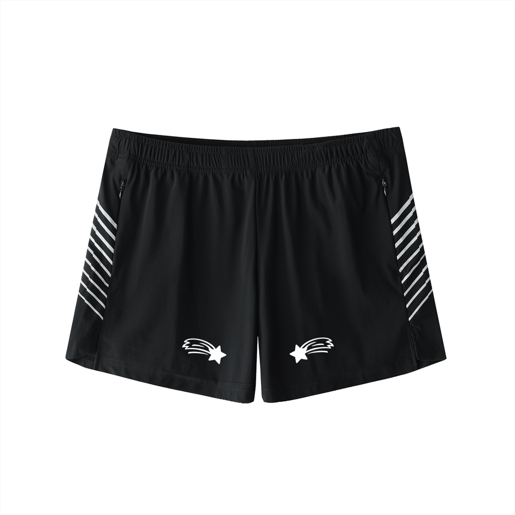 MountainStarGalaxy Men's Side-Stripe Performance Shorts Black
