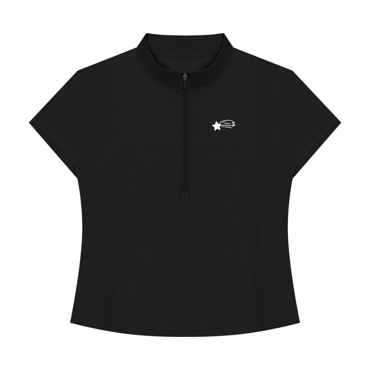MountainStarGalaxy Women's Yoga Quarter-Zip Mock Neck T-Shirt