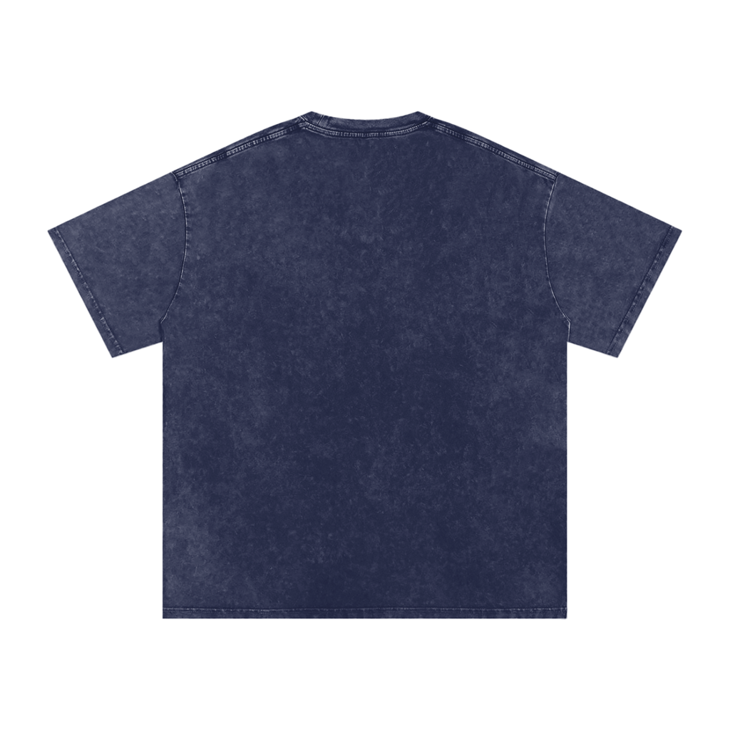 MountainStarGalaxy Unisex Snow Washed Oversized Cotton T-Shirt Royal Blue