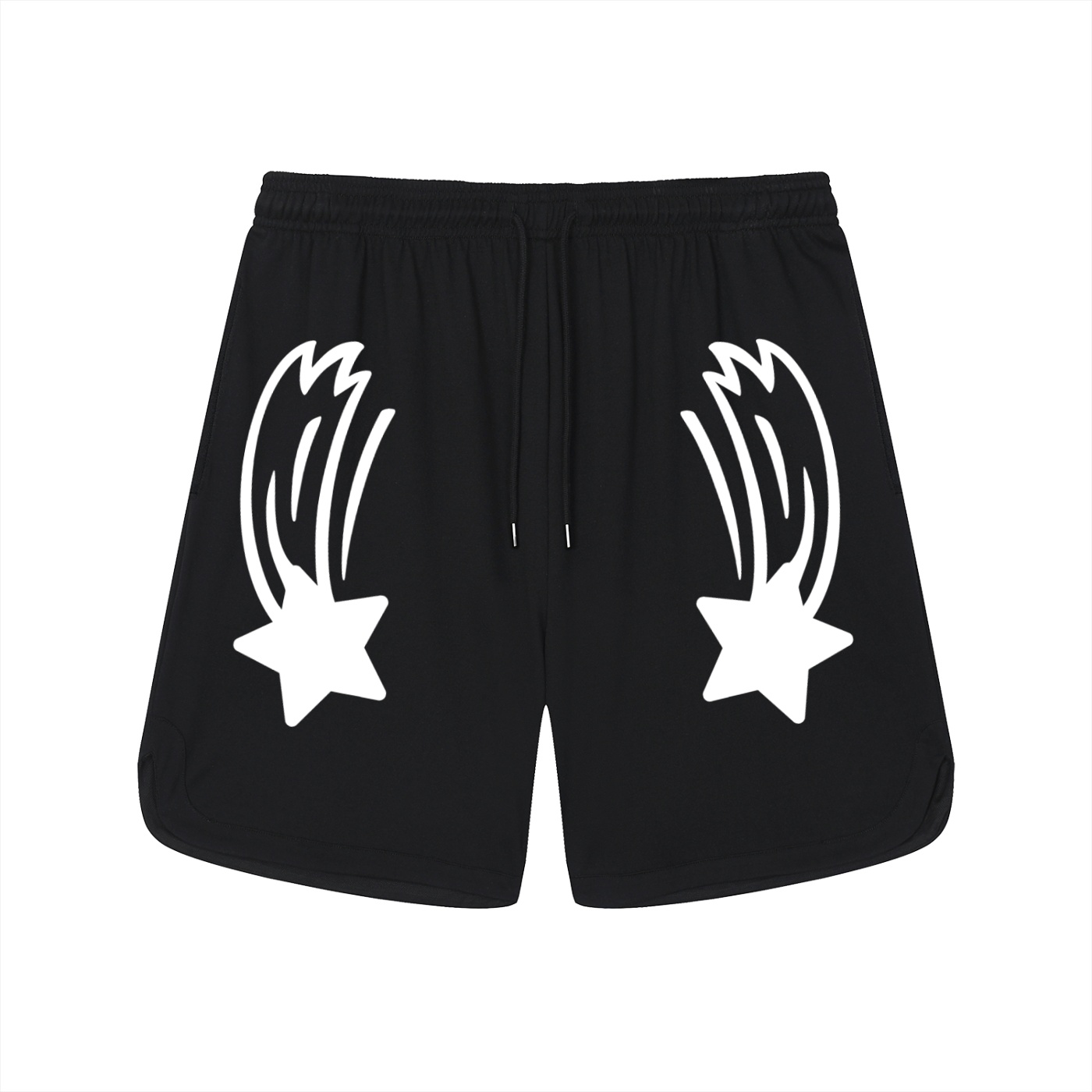 MountainStarGalaxy Unisex Mesh-Lined Quick-Dry Performance Shorts Black