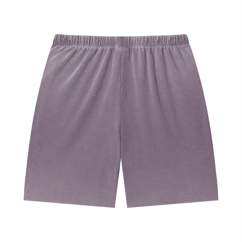 MountainStarGalaxy Unisex Vintage Wash Sunfade Waffle Raw Hem Shorts
