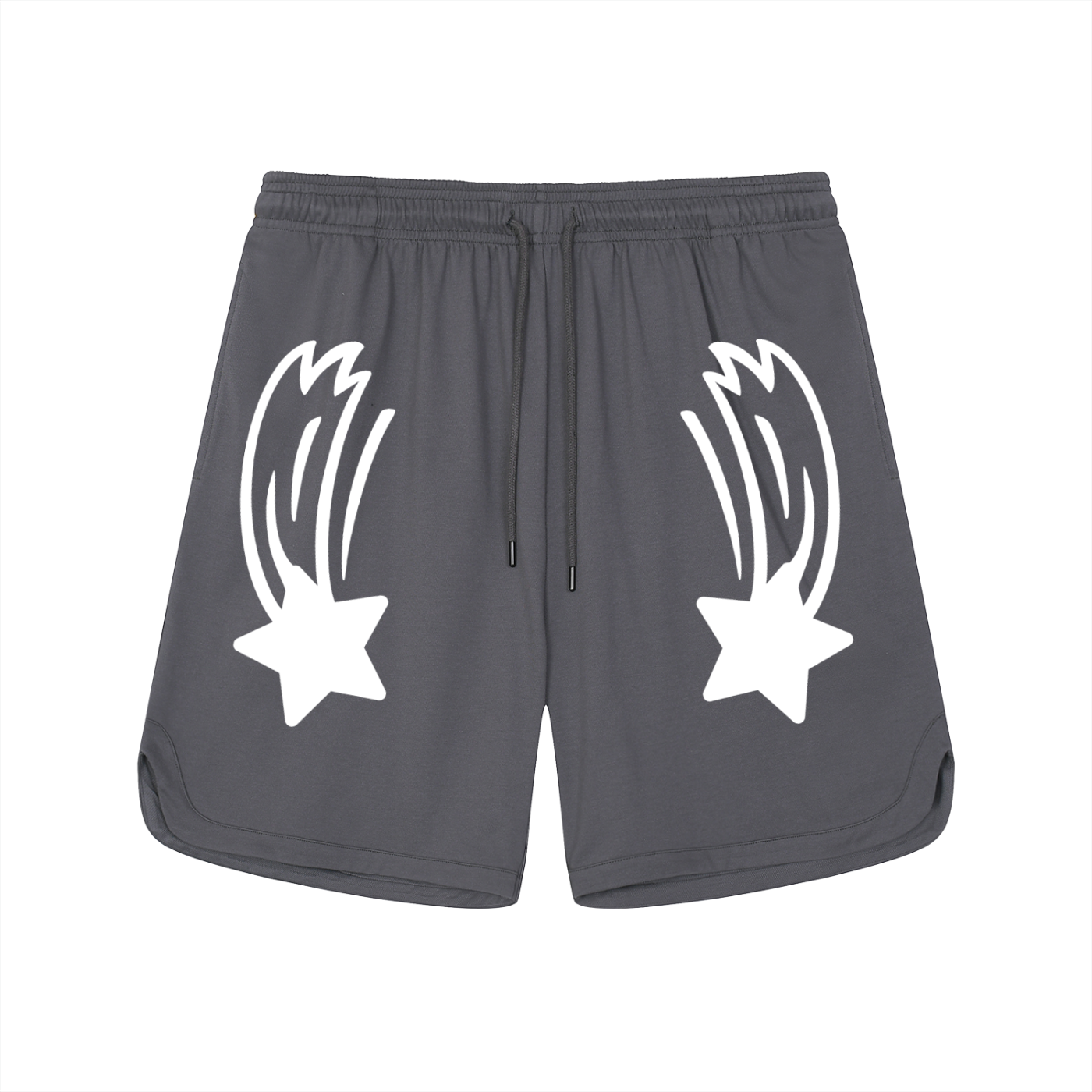 MountainStarGalaxy Unisex Mesh-Lined Quick-Dry Performance Shorts Dark Gray