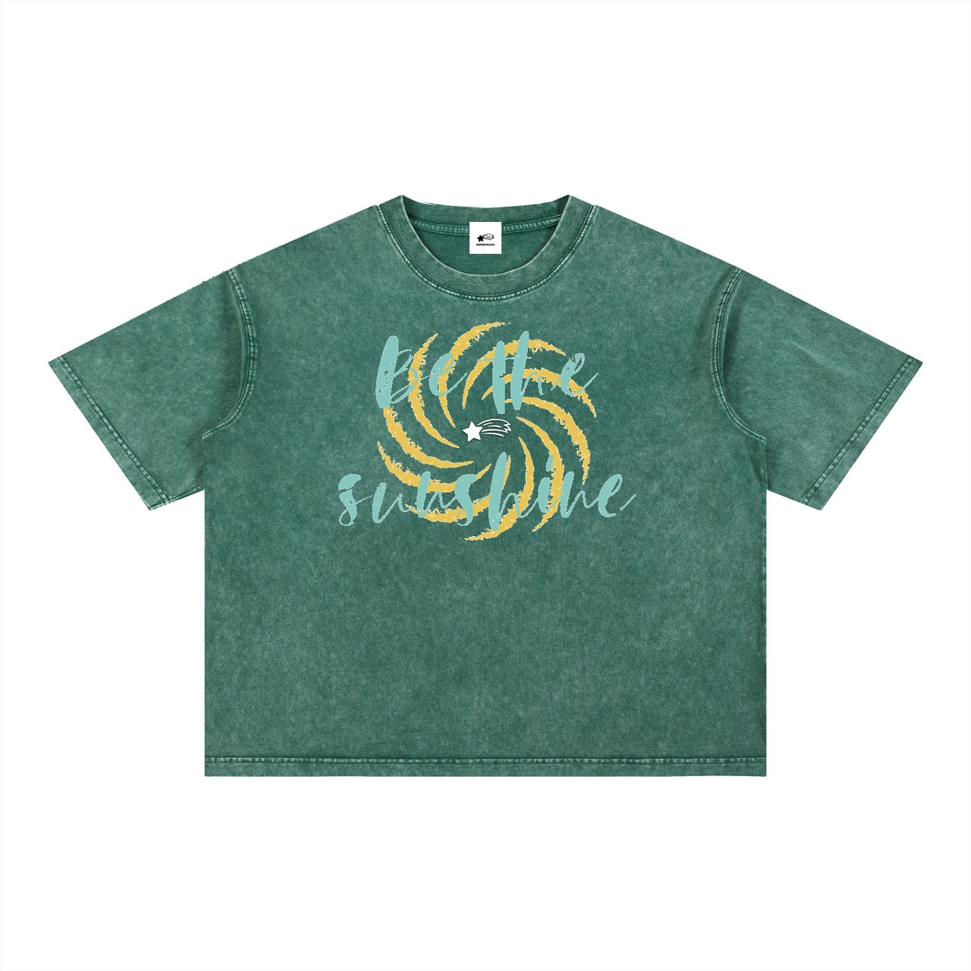 MountainStarGalaxy Unisex Mineral Wash Boxy Cotton T-Shirt