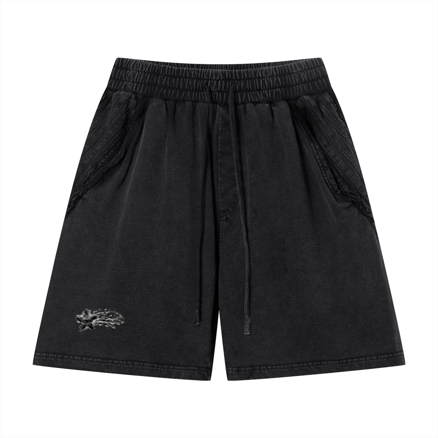 MountainStarGalaxy Vintage Wash Raw Edge Shorts