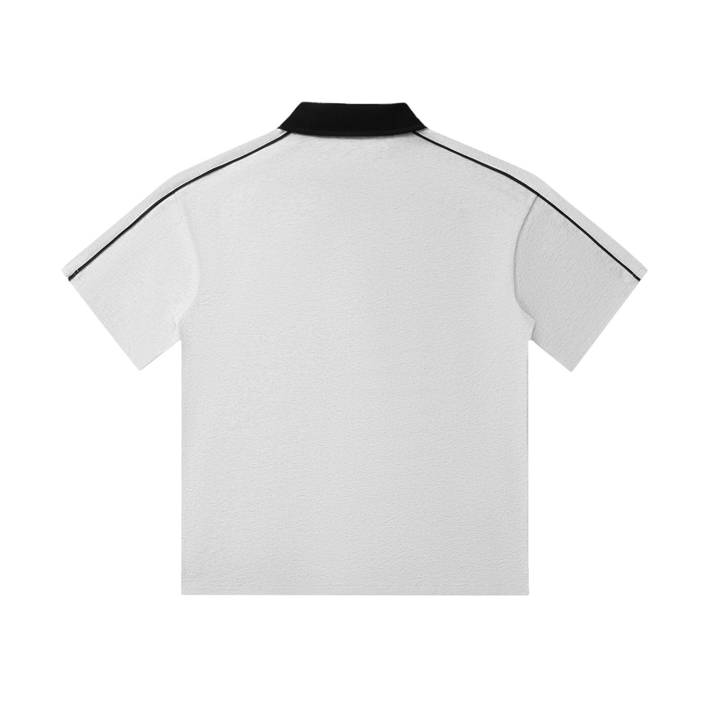 MountainStarGalaxy Contrast Collar Short-Sleeve Polo Shirt White