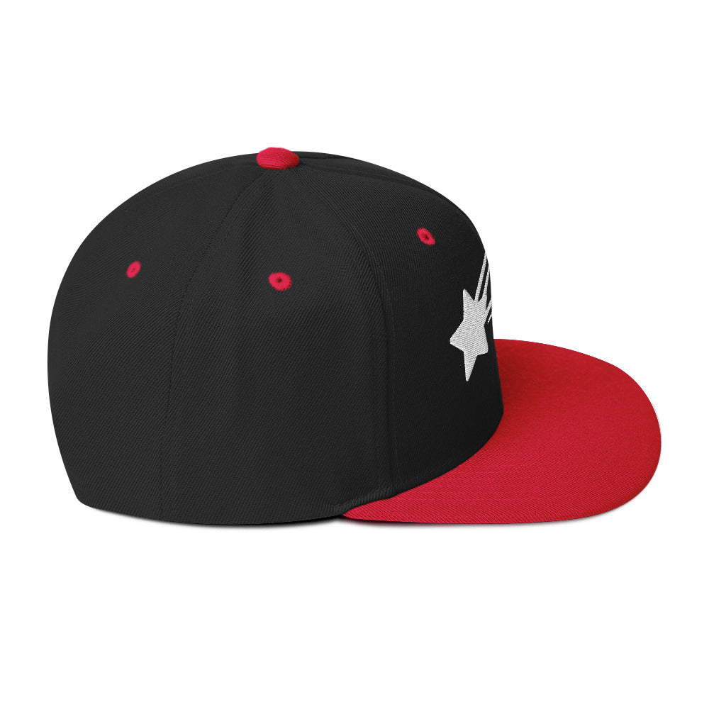 MountainStarGalaxy Snapback Hat Black Red