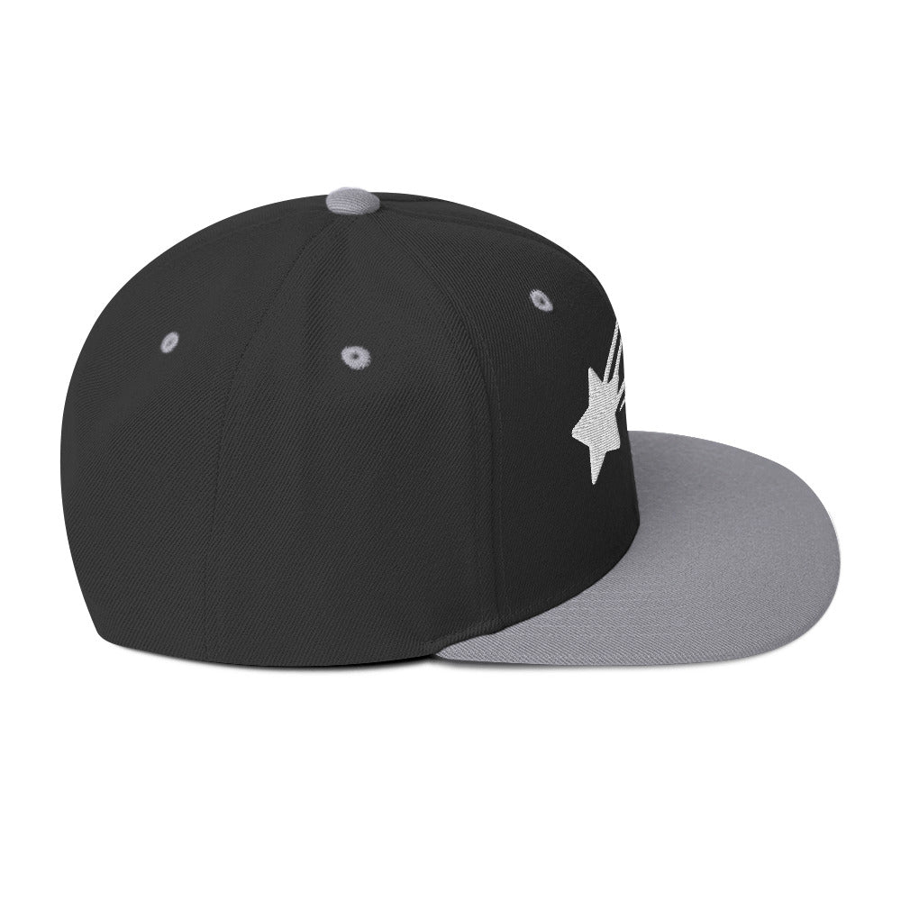 MountainStarGalaxy Snapback Hat Black Silver
