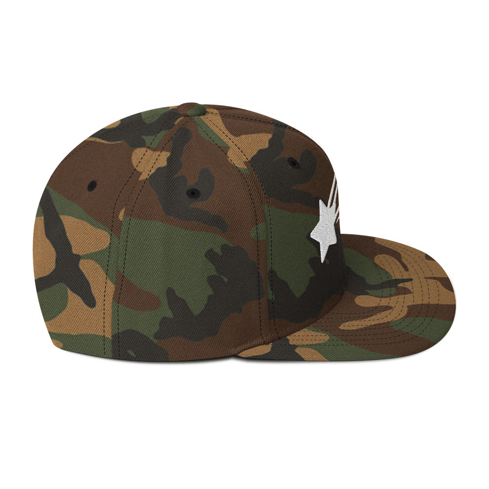MountainStarGalaxy Snapback Hat Green Camo