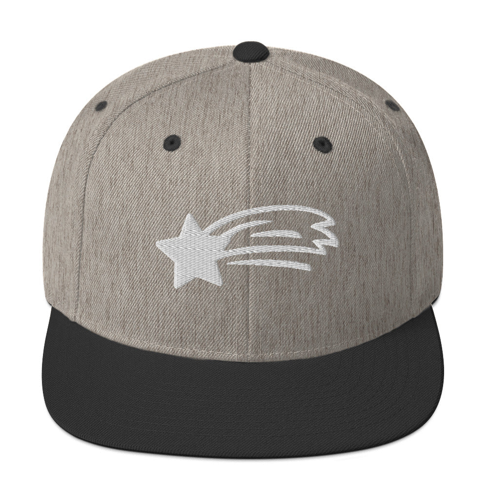 MountainStarGalaxy Snapback Hat Heather Black