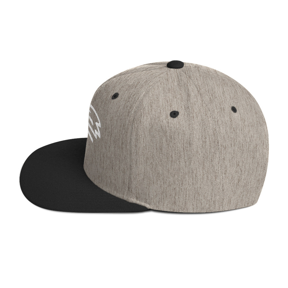 MountainStarGalaxy Snapback Hat Heather Black