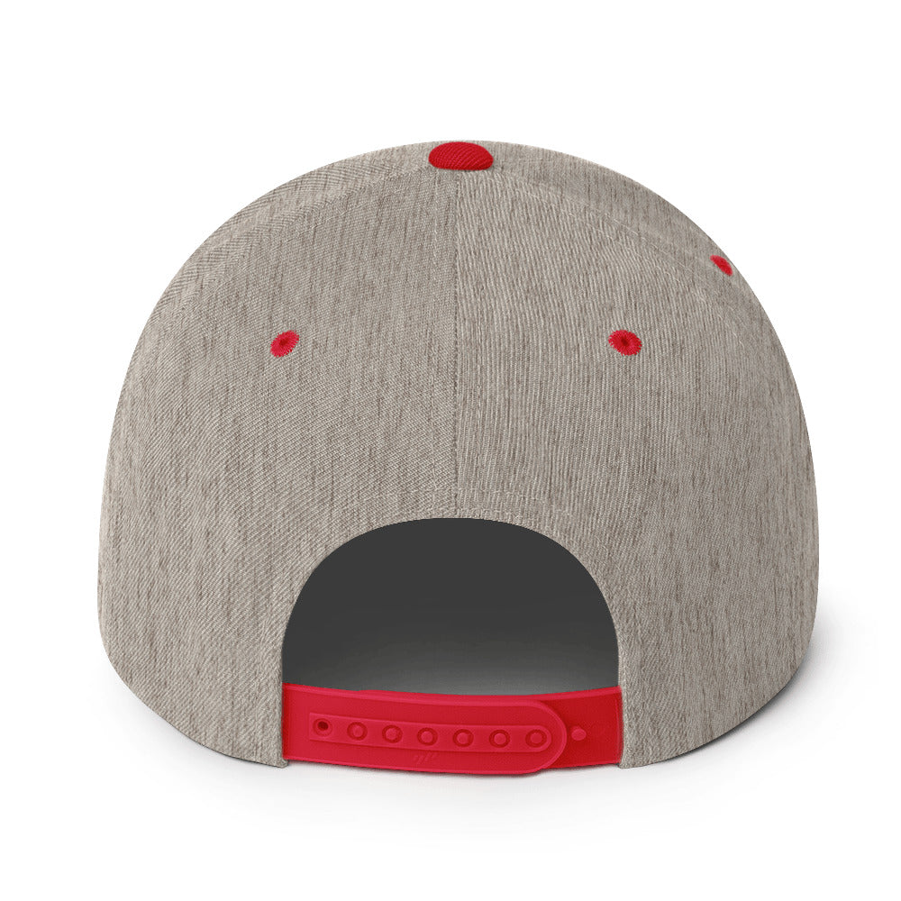 MountainStarGalaxy Snapback Hat Heather Grey Red