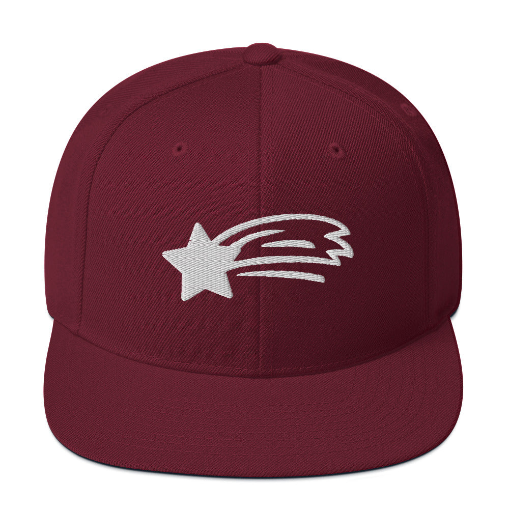 MountainStarGalaxy Snapback Hat Maroon