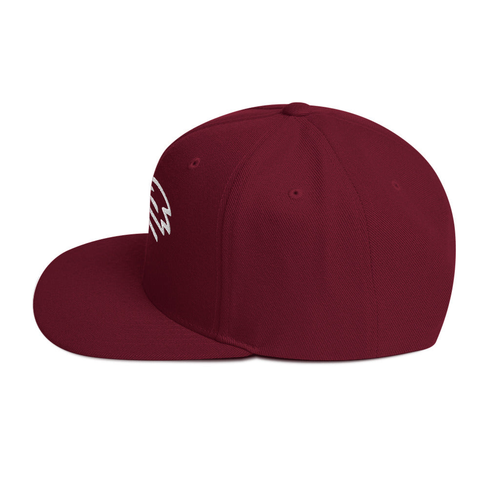 MountainStarGalaxy Snapback Hat Maroon