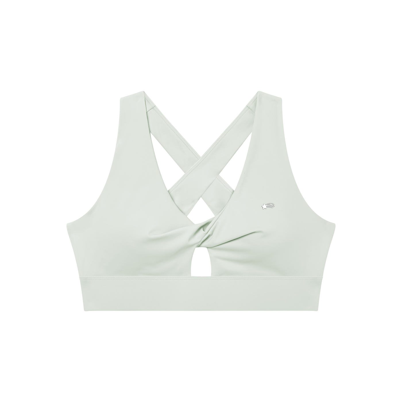 MountainStarGalaxy Women's Twist Front V-Neck Sports Bra