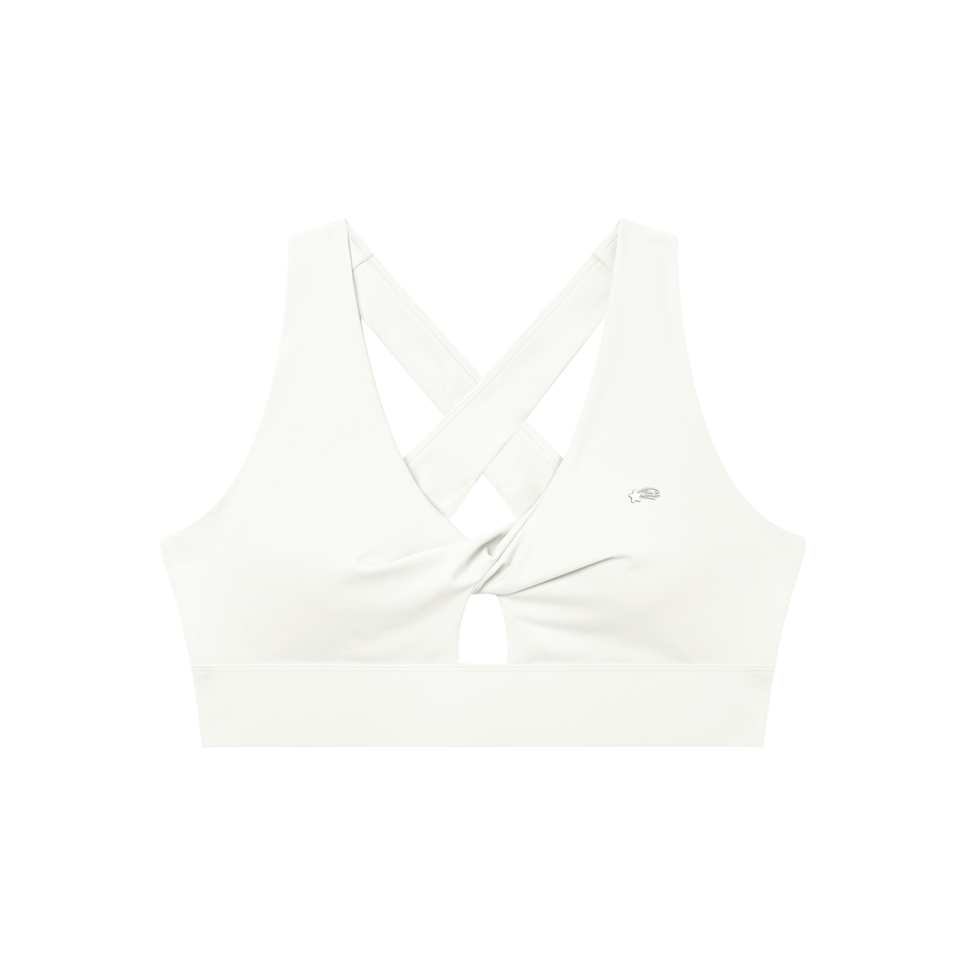 MountainStarGalaxy Women's Twist Front V-Neck Sports Bra