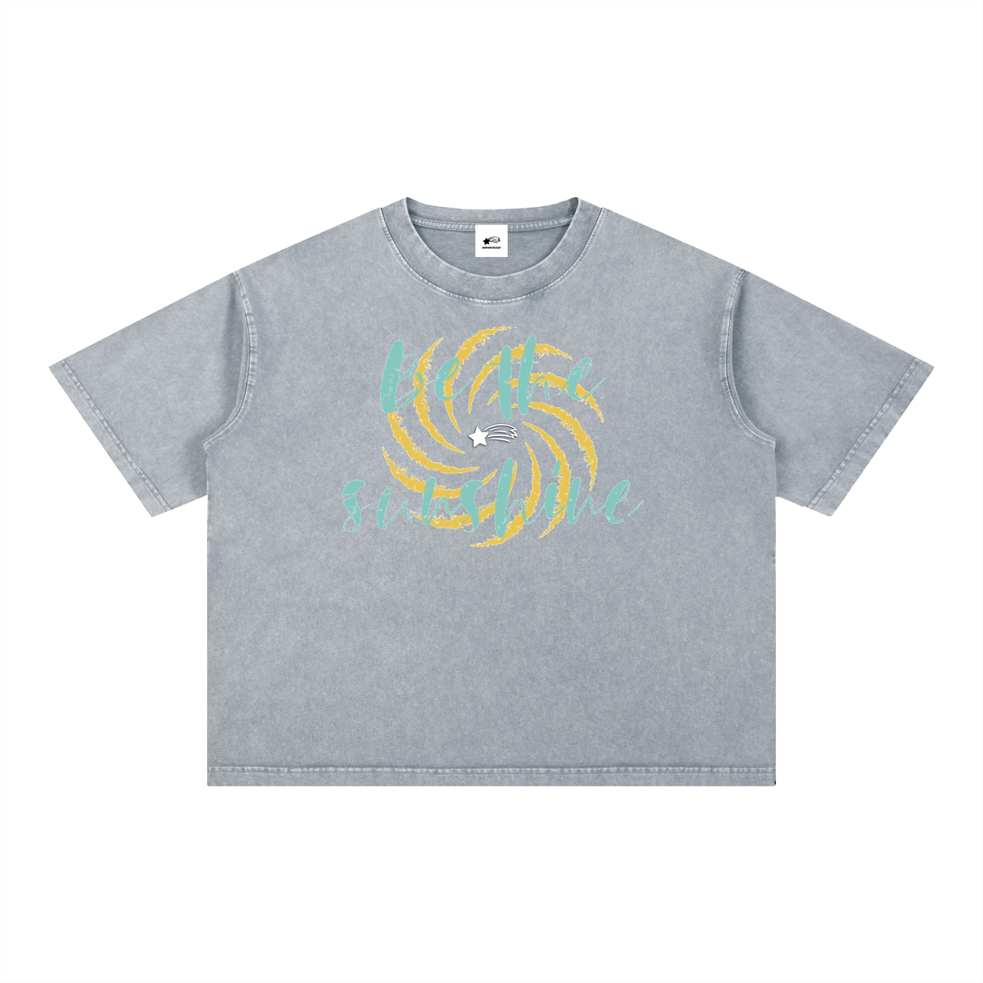 MountainStarGalaxy Unisex Mineral Wash Boxy Cotton T-Shirt