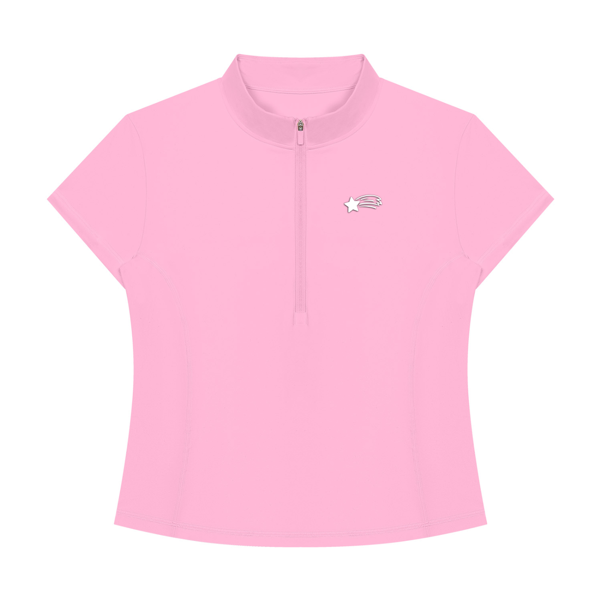 MountainStarGalaxy Women's Yoga Quarter-Zip Mock Neck T-Shirt