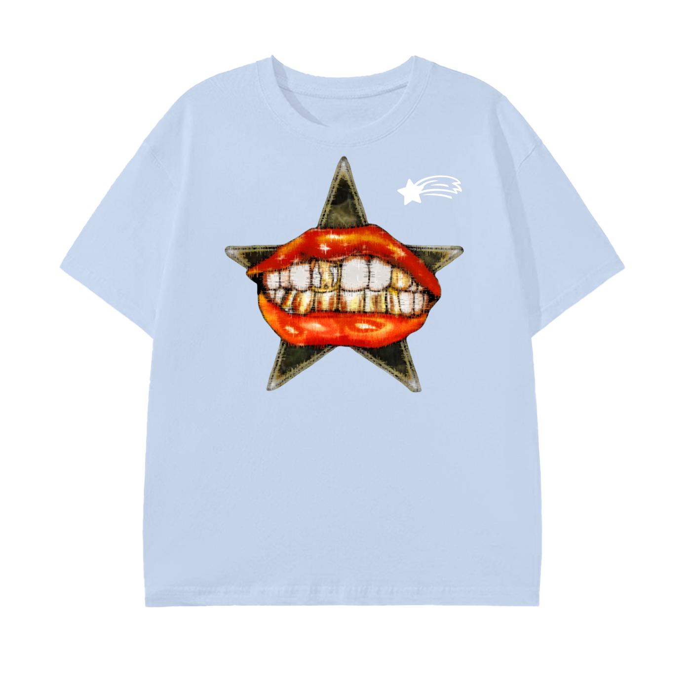 MountainStarGalaxy Pure Cotton Unisex T-Shirt Sky Blue