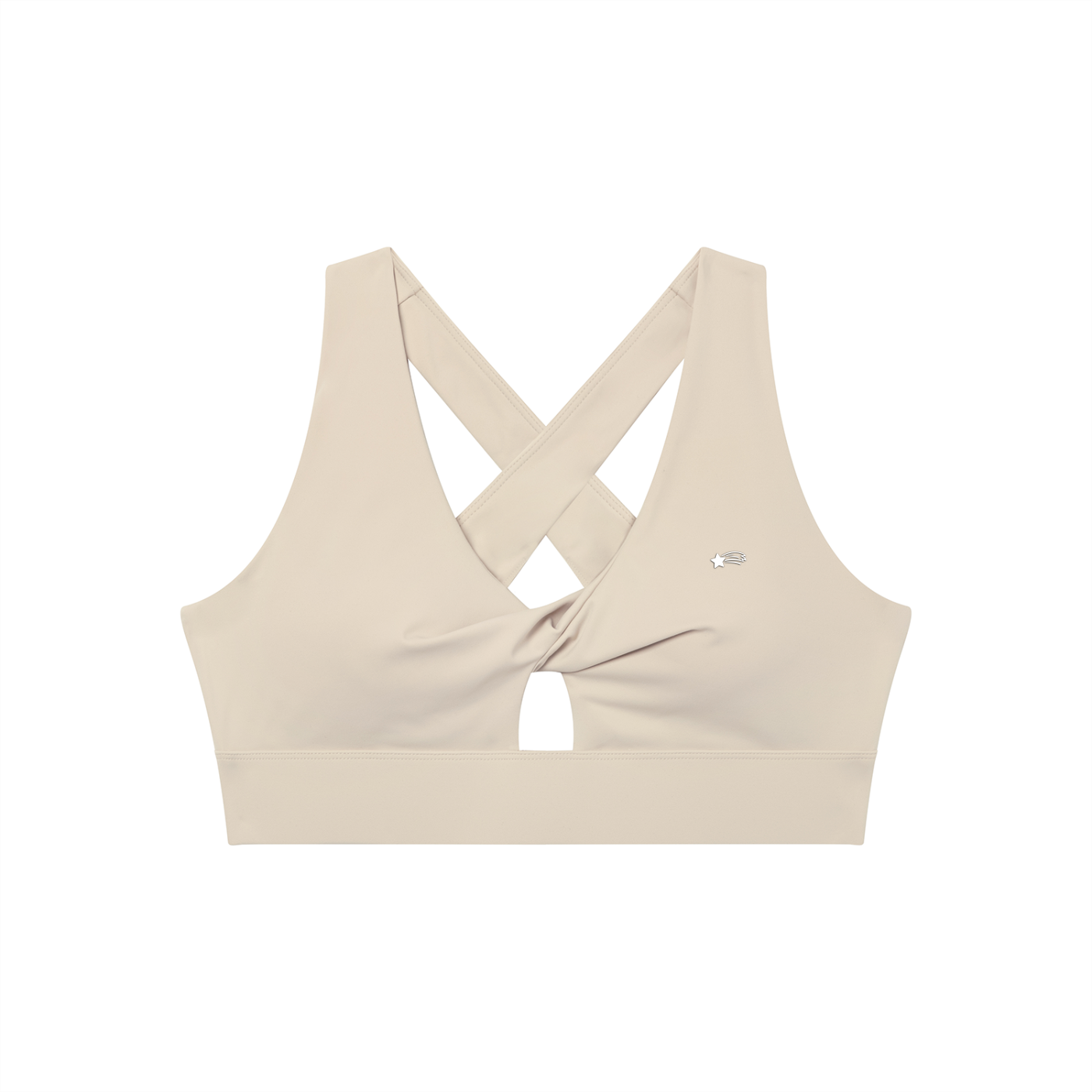 MountainStarGalaxy Women's Twist Front V-Neck Sports Bra