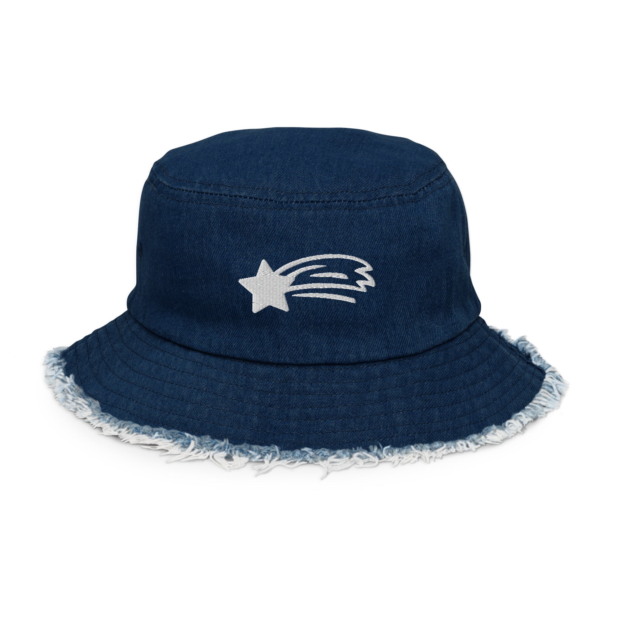 MountainStarGalaxy Distressed Denim Bucket Hat Classic Denim