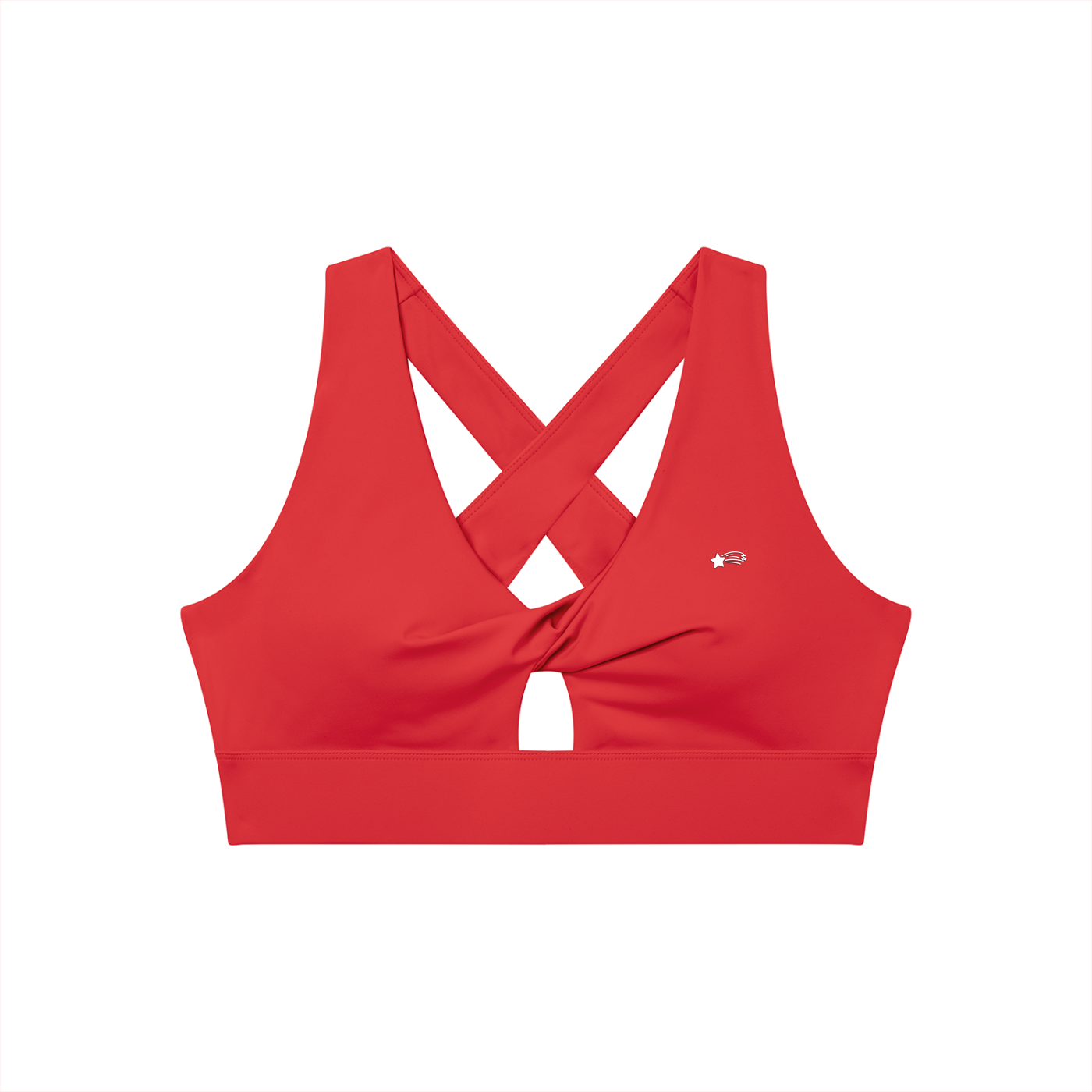 MountainStarGalaxy Women's Twist Front V-Neck Sports Bra