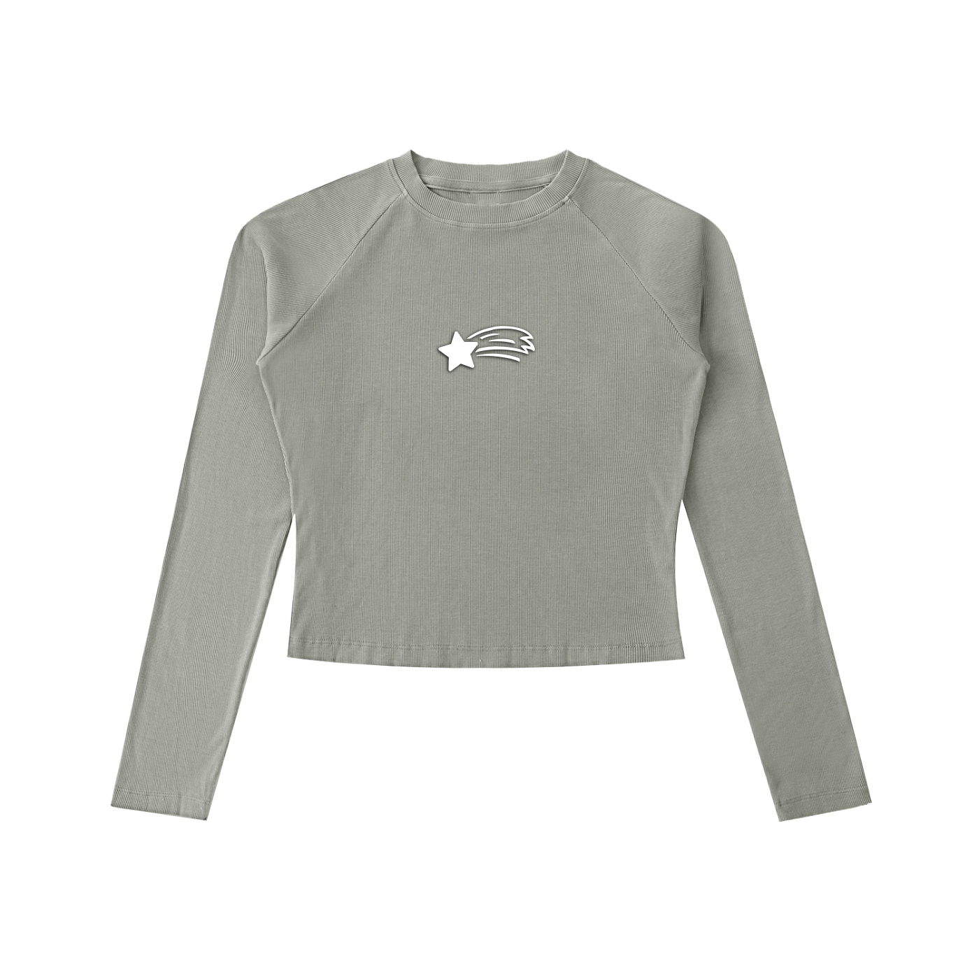 MountainStarGalaxy Women’s Dyed Washed Raglan Long Sleeve Slim T-Shirt