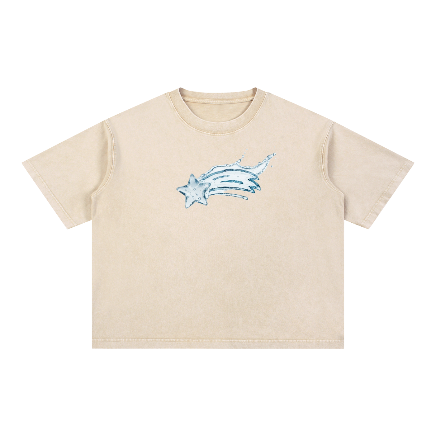 MountainStarGalaxy Mineral Wash Boxy Cotton T-Shirt